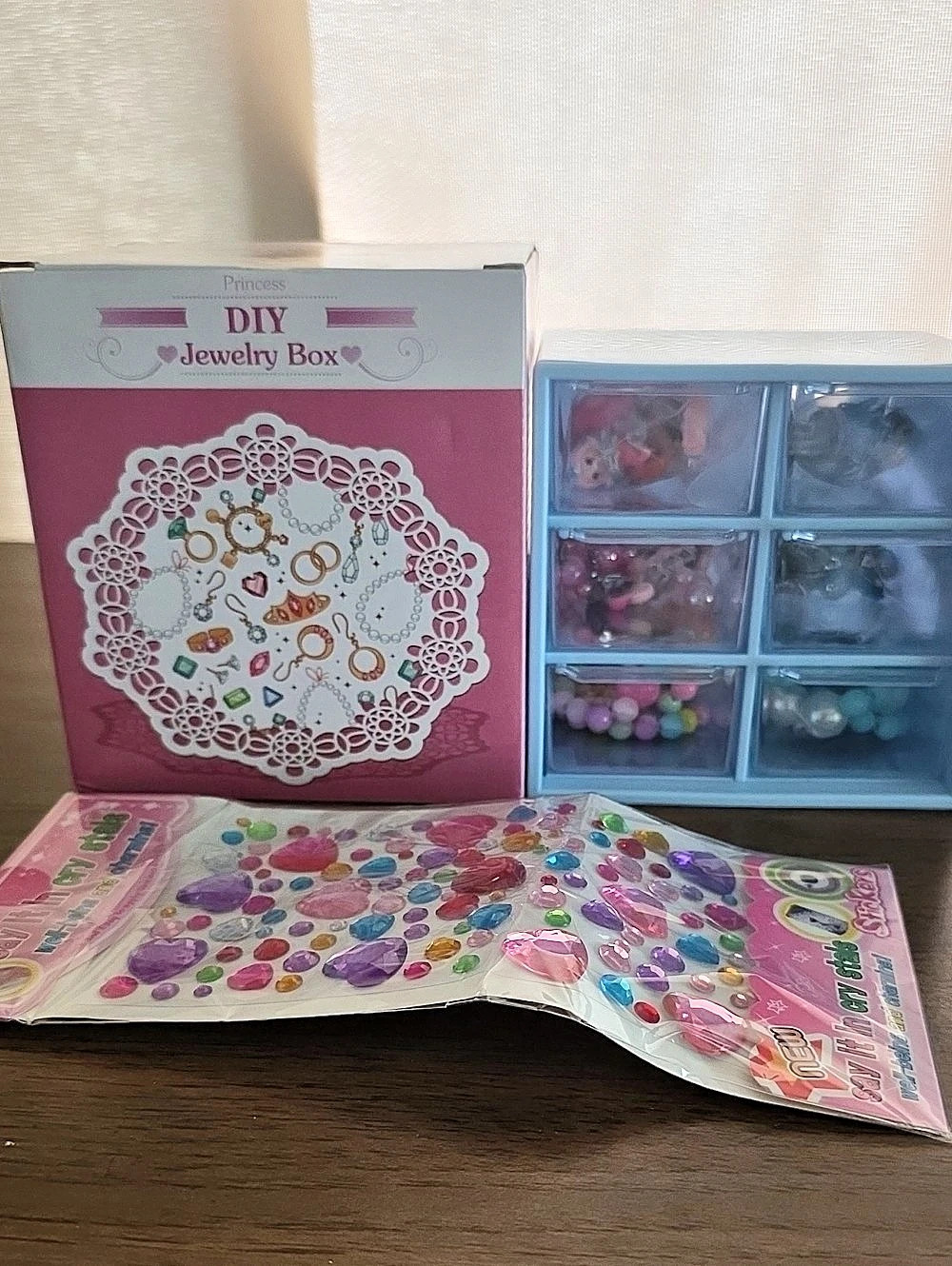 DIY Jewelry Box Pink & Blue